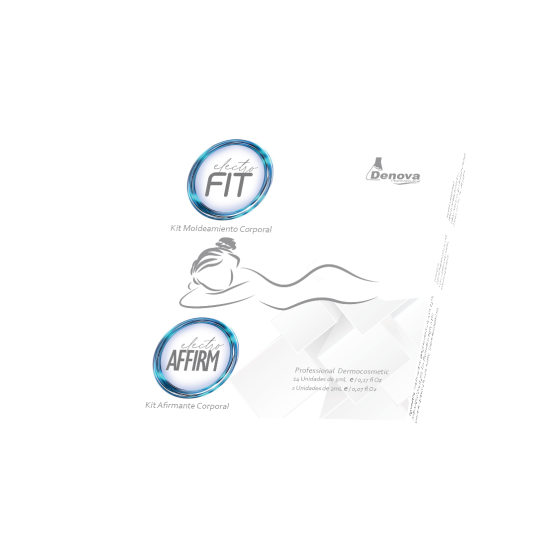 Kit Electro Fit 1 - Kit Moldeamiento Corporal y  Kit Afirmante Corporal - Caja 16 Und