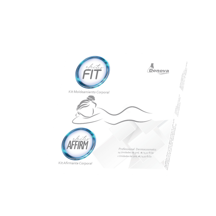 Kit Electro Fit 1 - Kit Moldeamiento Corporal y  Kit Afirmante Corporal - Caja 16 Und