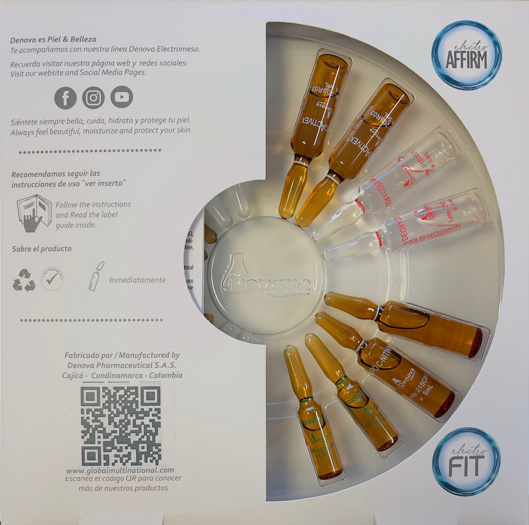 Kit Electro Fit 1 - Kit Moldeamiento Corporal y  Kit Afirmante Corporal - Caja 16 Und