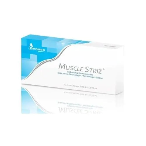 COLLAGEN STRIZ By Denova Crecimiento, (ANTES MUSCLE STRIZ) estimulación y tonificación de los glúteos - 10Amp x 2ml