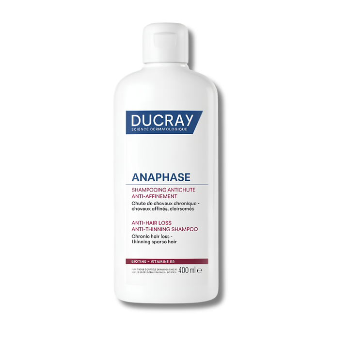 Shampoo Anticaída Ducray Anaphase 400ml y 200ml - Falta de Volumen, Cabello Fino