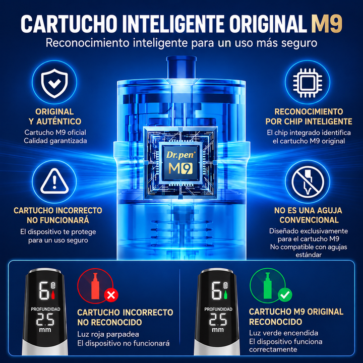 Dr. Pen M9 – Dermapen Profesional de Microneedling Inteligente | Control Electrónico de Profundidad
