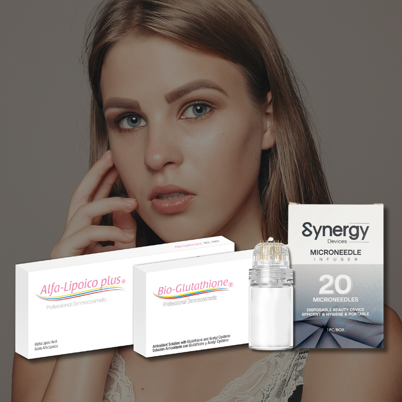 Kit Anti Manchas Precision Base - Incluye infuser - Bio-Glutathione - Alpha Lipoico