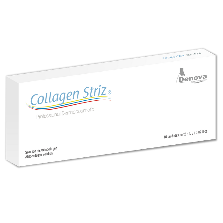 COLLAGEN STRIZ By Denova Crecimiento, (ANTES MUSCLE STRIZ) estimulación y tonificación de los glúteos - 10Amp x 2ml