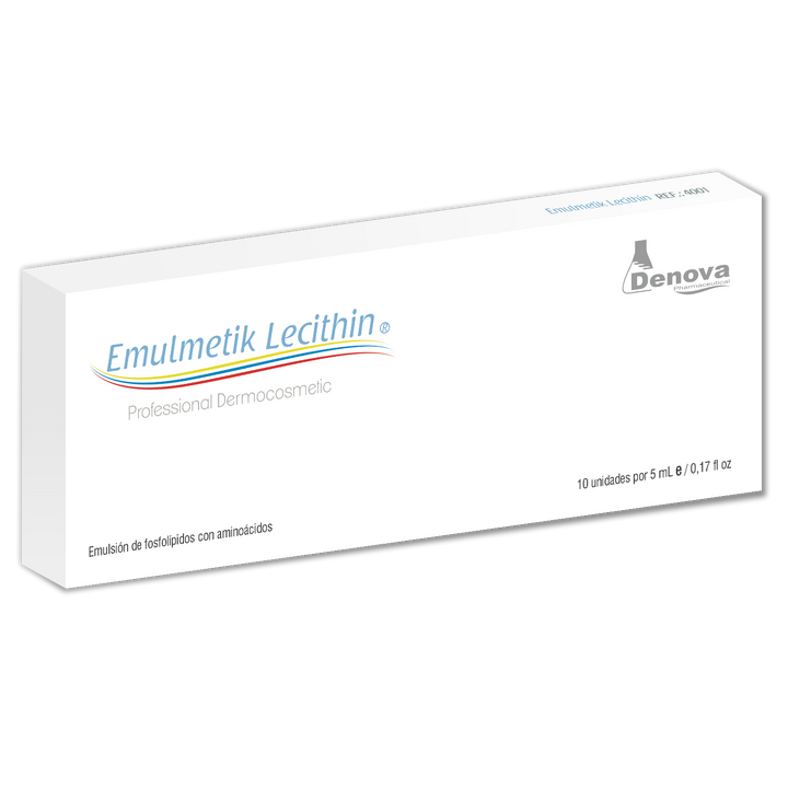 (EMULMETIK) Modelmetik Lecithin By Denova - Moldeamiento corporal y Tratamiento reductor de grasa - 10Amp x 5ml