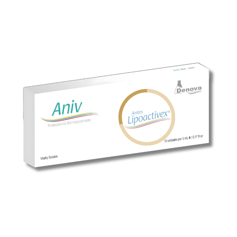 ANIV antes (LipoActivex) Reductor Corporal - Alcachofa, L-Carnitina, Silicio Orgánico, Fosfatidilcolina - 10Amp x 5 ml