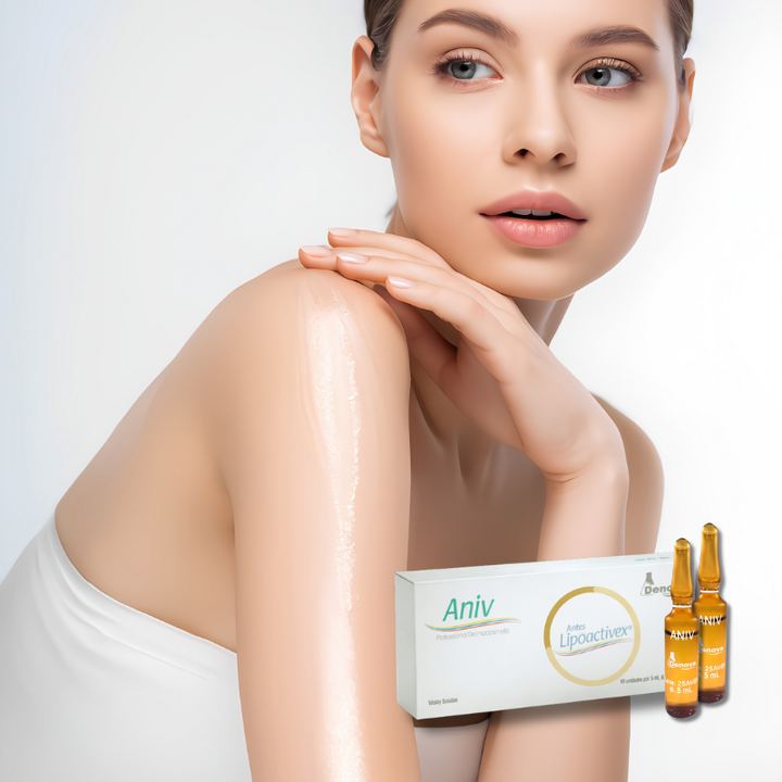 ANIV antes (LipoActivex) Reductor Corporal - Alcachofa, L-Carnitina, Silicio Orgánico, Fosfatidilcolina - 10Amp x 5 ml