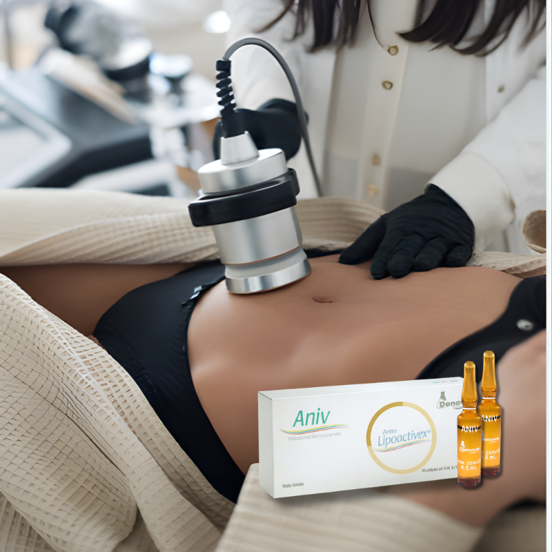ANIV antes (LipoActivex) Reductor Corporal - Alcachofa, L-Carnitina, Silicio Orgánico, Fosfatidilcolina - 10Amp x 5 ml