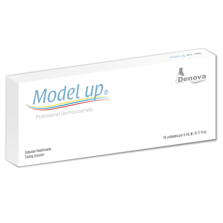 MODEL UP By Denova - Solución Reafirmante - Producción de Colágeno -10Amp x 5ml