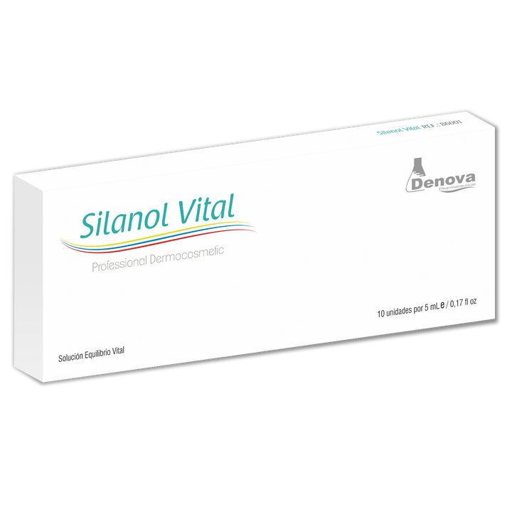 Silanol Vital (antes REAFFIR-SI)  - Silicio Orgánico - Reafirmante - Estrías - Celulitis - 10Amp x 5ml