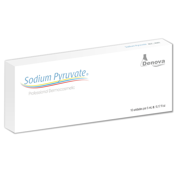 SODIUM PYRUVATE By Denova- Regenerador de Colágeno - Reafirmante Corporal - 10Amp x 5ml