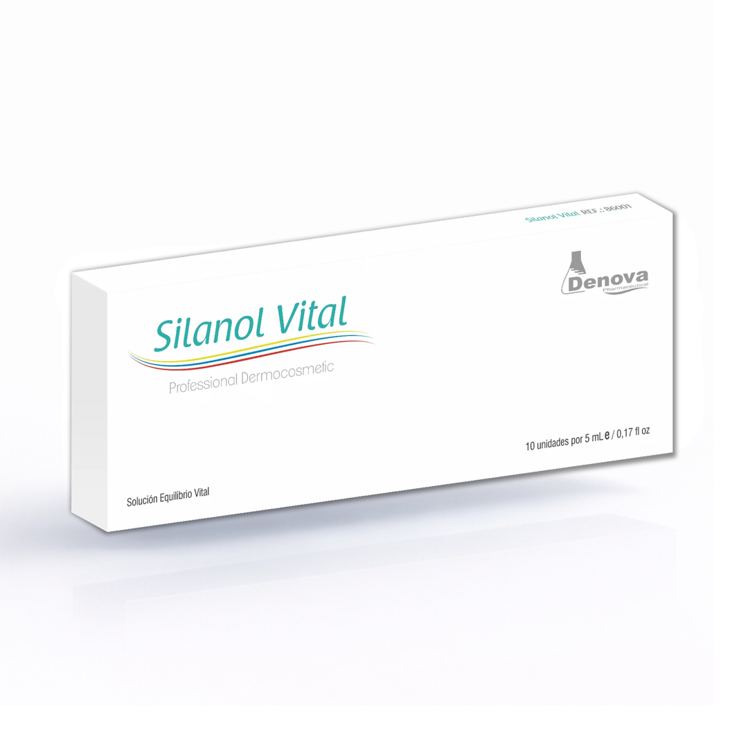 Silanol Vital (antes REAFFIR-SI)  - Silicio Orgánico - Reafirmante - Estrías - Celulitis - 10Amp x 5ml
