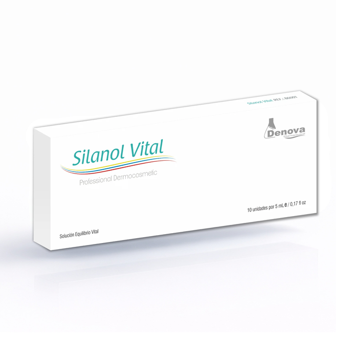 Silanol Vital (antes REAFFIR-SI)  - Silicio Orgánico - Reafirmante - Estrías - Celulitis - 10Amp x 5ml