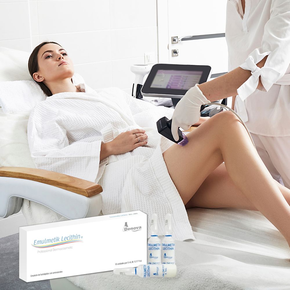 (EMULMETIK) Modelmetik Lecithin By Denova - Moldeamiento corporal y Tratamiento reductor de grasa - 10Amp x 5ml