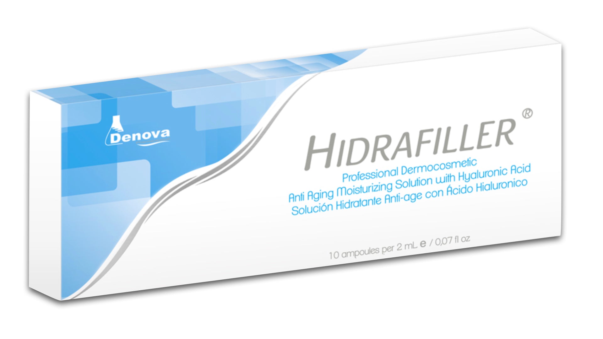 Hidrafiller By Denova Hidratante Anti-age con Ácido Hialurónico 2% - 10Amp x 2ml