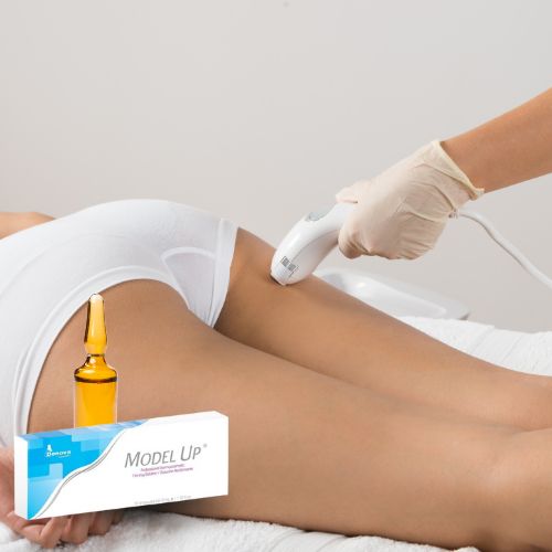 MODEL UP By Denova - Solución Reafirmante - Producción de Colágeno -10Amp x 5ml